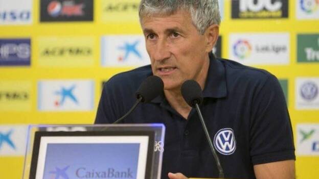 Quique Setién: "Con la pelota es como somos buenos"