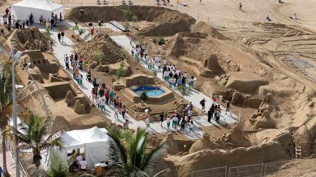 El Belén de Arena seduce a 23.000 visitantes en su primer fin de semana