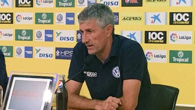 Quique Setién: «Con nuestra forma de jugar hemos ilusionado a toda la Isla»