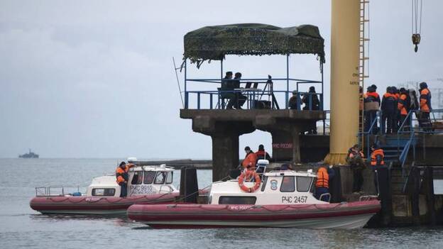 Hallan el fuselaje del avión militar ruso siniestrado en el mar Negro