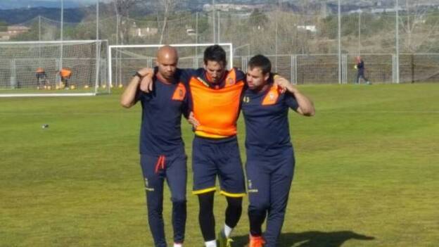 Alarma con Bigas: se lastimó la rodilla izquierda y es duda