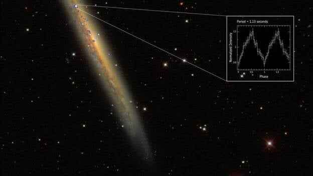 La ESA capta el púlsar más intenso y lejano del Universo