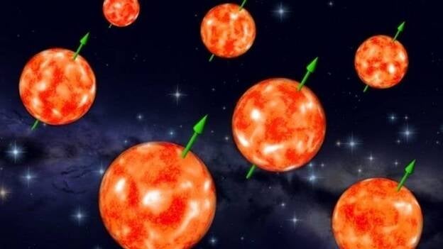 La mayoría de estrellas hereda el giro de sus nubes de gas y polvo