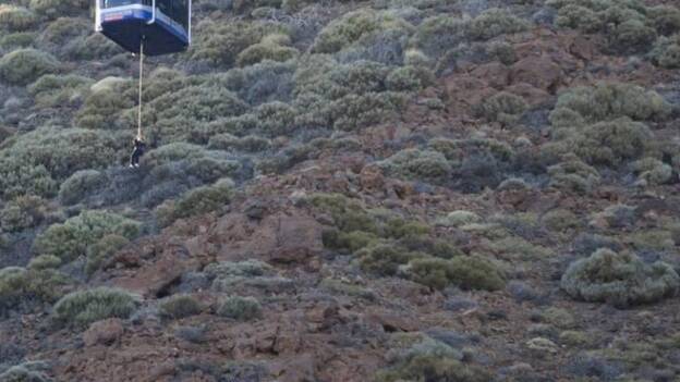 Atrapados en el teleférico del Teide