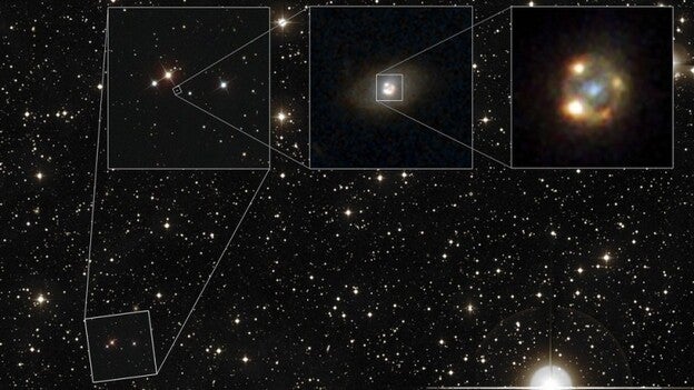 Las imágenes múltiples de una supernova permitirán medir la expansión del Universo