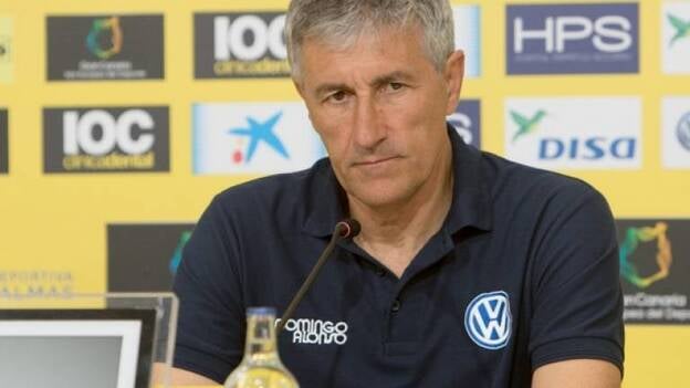 Setién: "En ningún momento se me ha pasado por la cabeza dimitir"