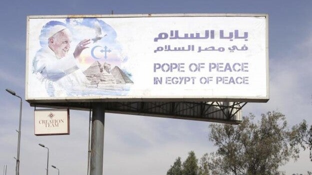 El Papa aterrizará el viernes en Egipto