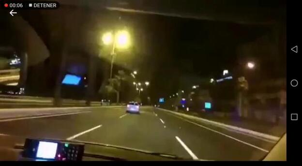 Persecución de película en la Avenida Marítima