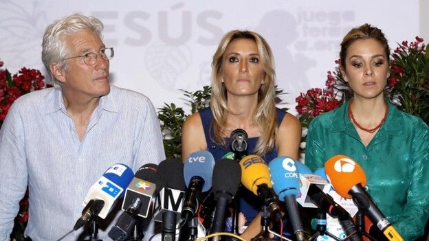 Richard Gere, con los niños con cáncer del Hospital Niño Jesús