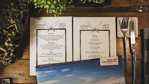 Cena canaria en el restaurante Gofio Madrid