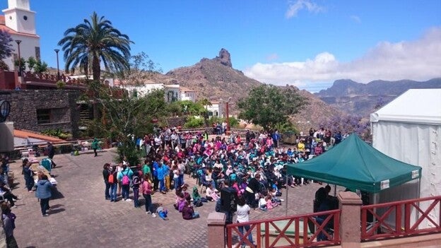 350 escolares hablan canario en Tejeda