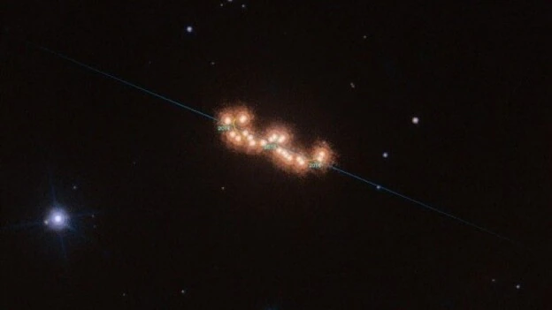Hubble capta imágenes de una 'danza' de estrellas