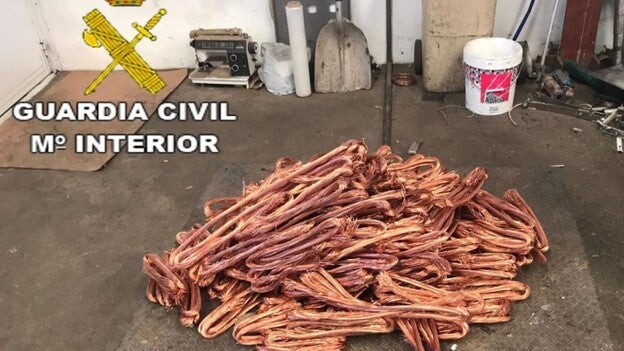 Detenidos por el robo de cableado de cobre