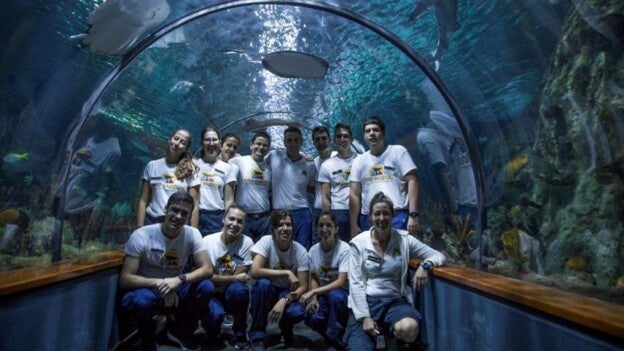 Los futuros acuaristas de Poema del Mar se forman en Loro Parque