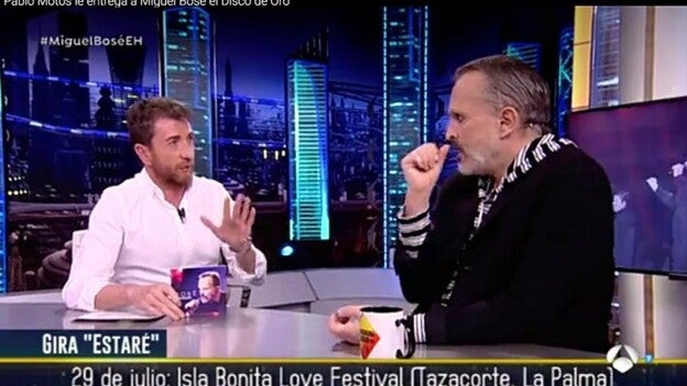 Miguel Bosé lleva a El Hormiguero su actuación en el Love Festival