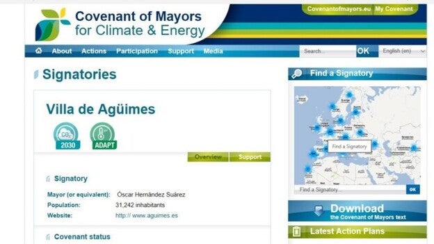 Agüimes se suma al pacto de los alcaldes