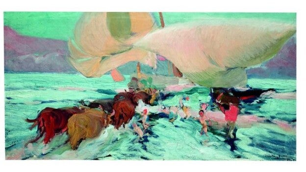 El cuadro de Sorolla "Llegada de las barcas" sale a subasta