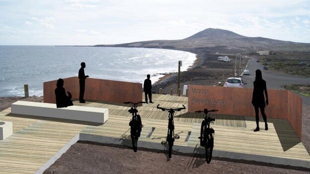 El Cabildo invertirá 47.000 euros en el mirador de la playa de Vargas