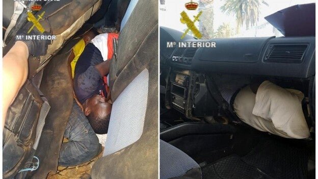 Un kamikaze entra con 5 inmigrantes en Melilla