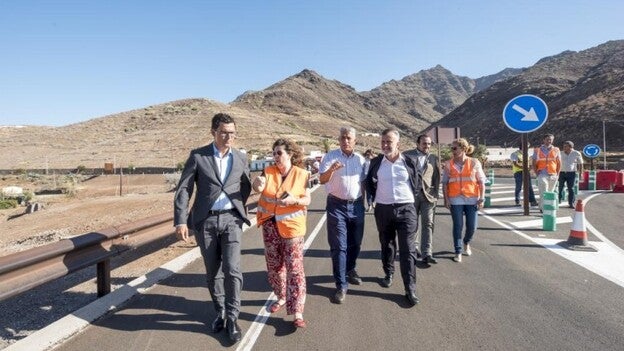 La primera fase de la carretera de La Aldea abre el lunes