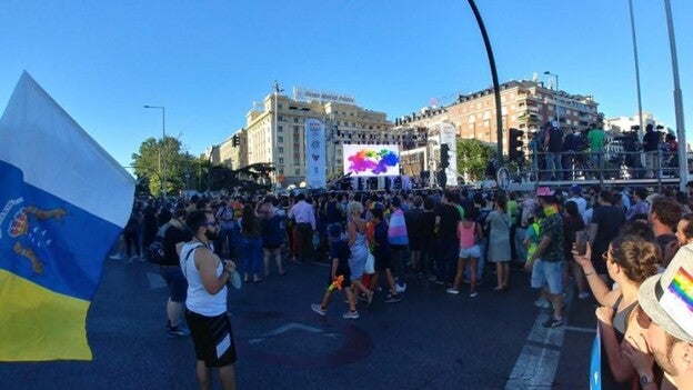 Canarios en Madrid para celebrar el Orgullo
