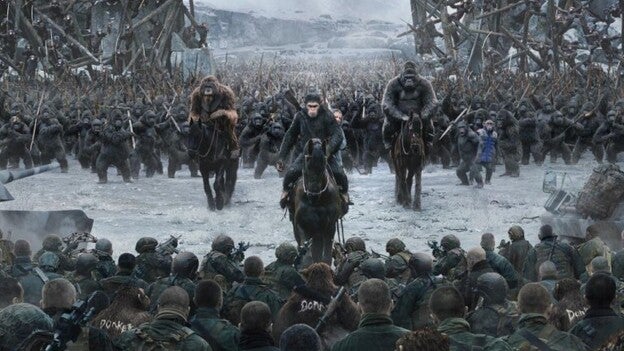 "El planeta de los simios" y "Cars 3" toman la cartelera