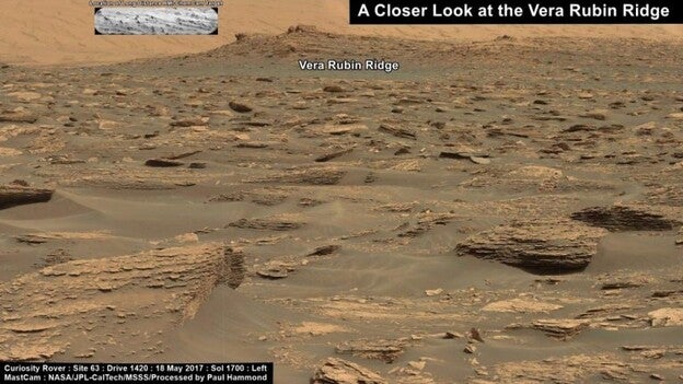 El rover Curiosity en Marte estudia un destino científico crucial