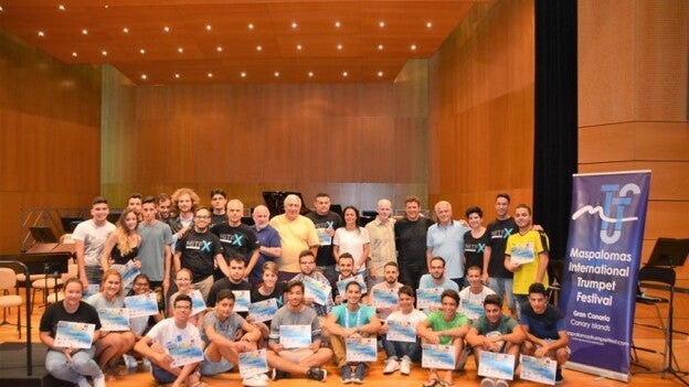 Diplomas para un centenar de alumnos del Festival de Trompetas de Maspalomas