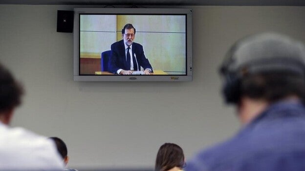 Las imágenes de Rajoy, testigo del caso Gürtel