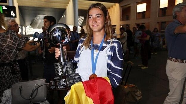 Marta Garrido, contentísima por plata europea