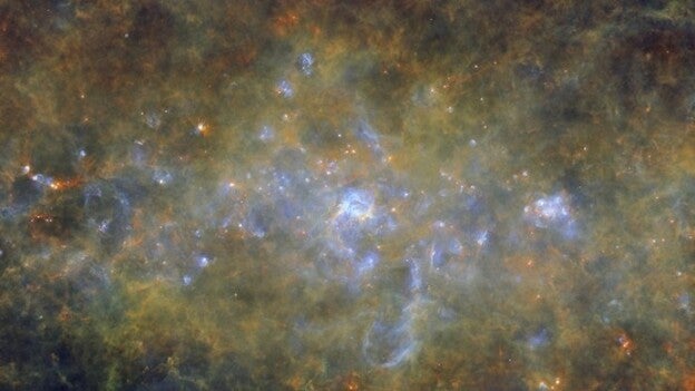 Captan una intensa formación estelar en la región de Westerhout 43