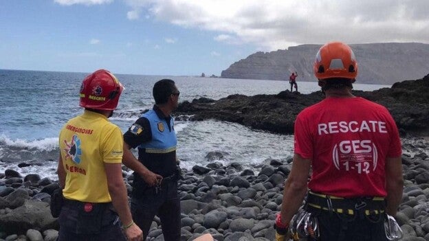 Herida al caerse en el sendero de Pedro Barba