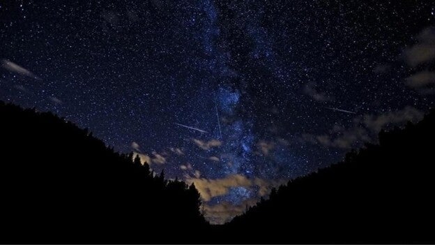 Las perseidas, desde el observatorio del Teide