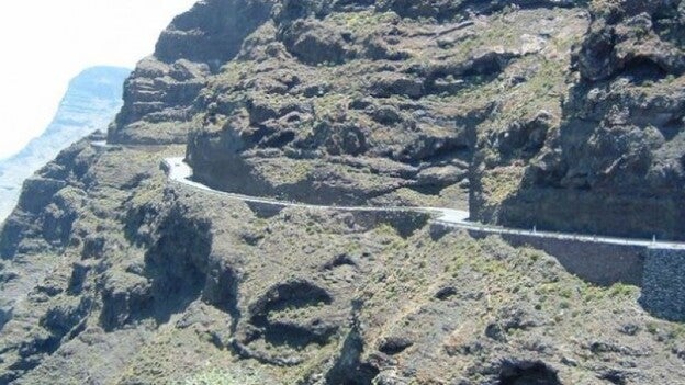 El viento provoca desprendimientos en los Andenes de El Risco