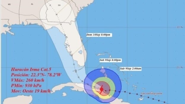 'Irma' recobra fuerza a su paso por Cuba