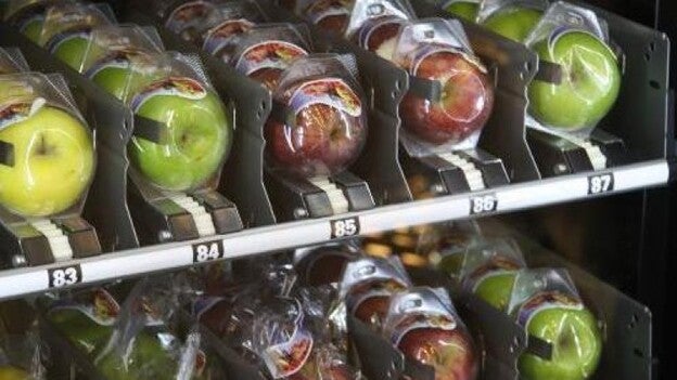 Máquinas expendedoras de fruta para el cole