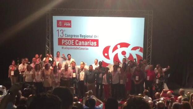 Torres, Aguilar y Hernández escenifican la unidad del PSOE canario