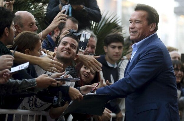 Schwarzenegger, ecologista en San Sebastián