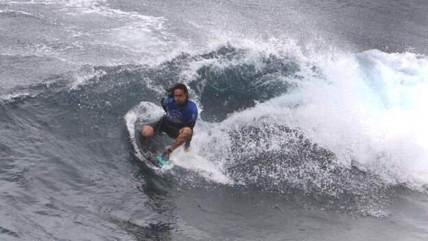 Primer día de bodyboard mundial en Gáldar