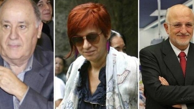 Amancio Ortega, su hija y Juan Roig, las tres mayores fortunas