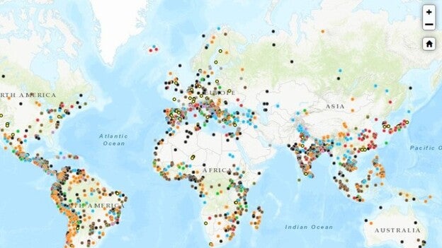 Un mapa interactivo recoge movimientos contra los combustibles fósiles