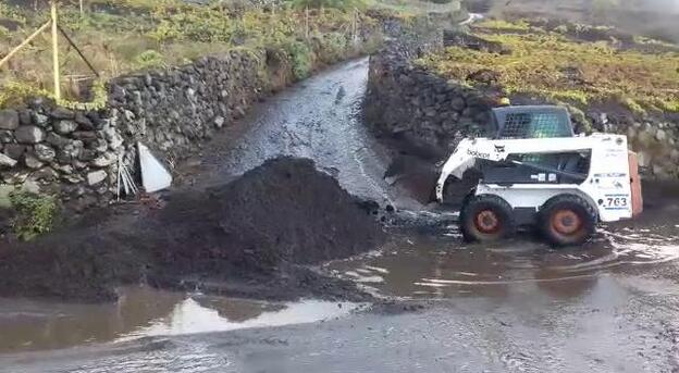 La lluvia anega La Palma