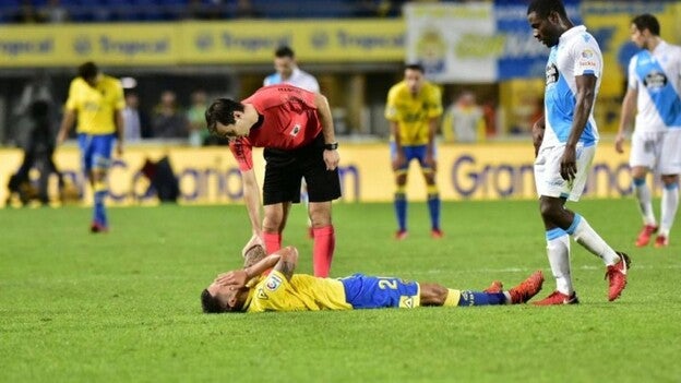 La UD se queda sin Vitolo por una rotura de fibras