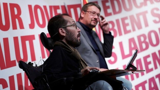 Echenique pregunta: "¿Quién es el candidato: Junqueras o Rovira?"