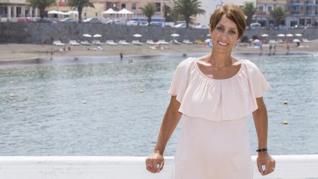 Onalia Bueno, madre de una niña