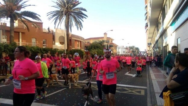 La capital grancanaria se tiñe de rosa