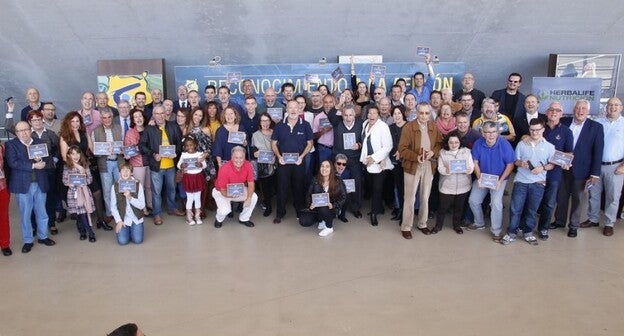 El muro de la afición en el Arena