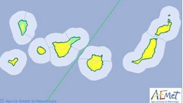 La alerta por vientos se amplía a El Hierro y a toda La Gomera