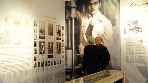 En el laboratorio con Juan Negrín