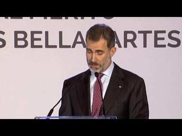 El rey reivindica el arte y la cultura para ser «más fuertes»